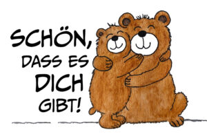 Illustration "Bärige Freude"