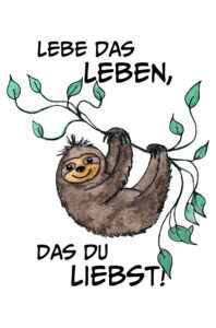Illustration "Faultier-Leben"
