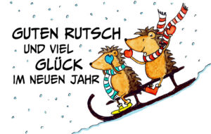 Illustration "Rutsch ins neue Jahr"